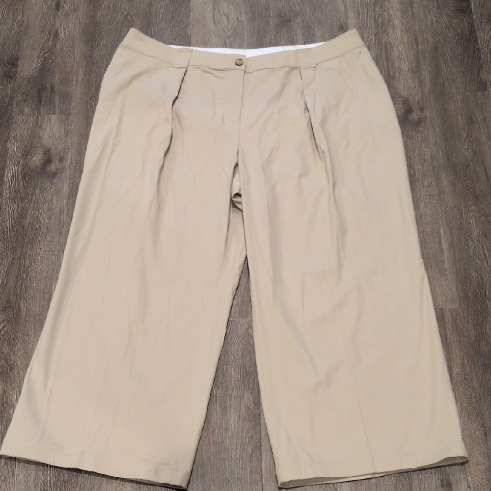 Lane Bryant Women's Pull On Khaki Dress Pants 26L